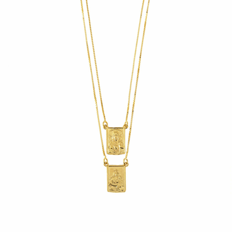 Collar Escapulario Oro - SHATÓ Jewelry