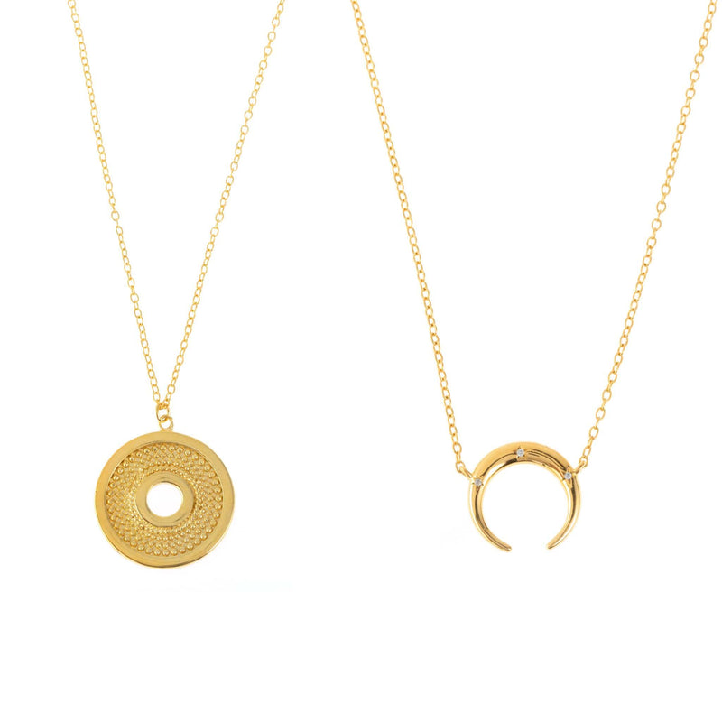 Collares Simeia y Kérato Oro - SHATÓ Jewelry