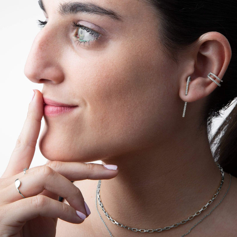 Ear Cuff Adelfi Plata - SHATÓ Jewelry